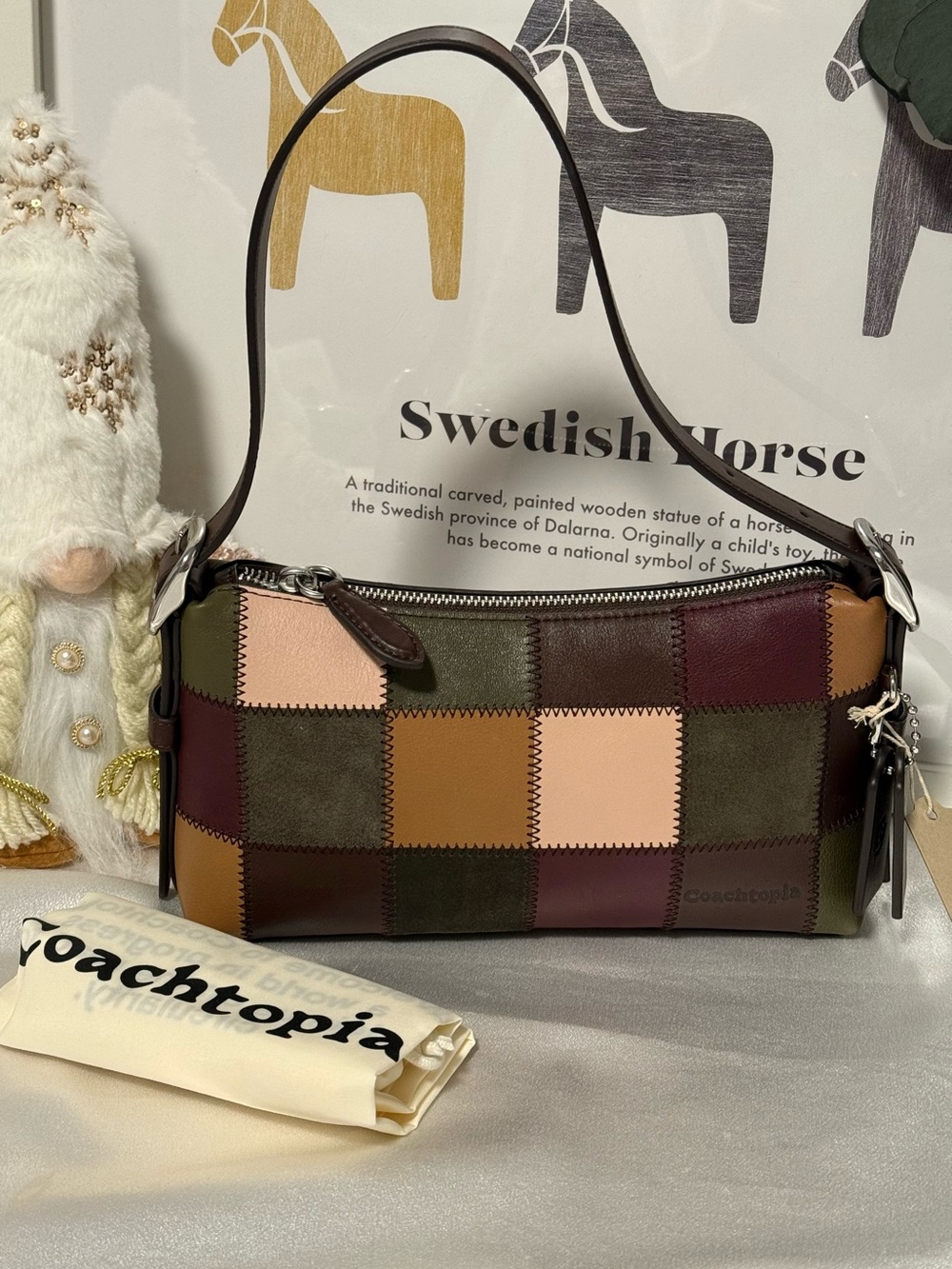 Coach Coachtopia Alter/Ego Small Slouchy Shoulder Bag in Maple/Olive CFG00